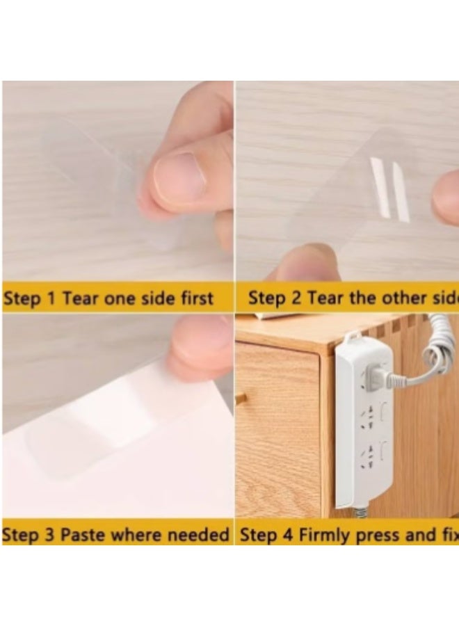 دابل فيس مزدوج الوجه لتثبيت الطرح و مقاومة للماء والحرارة – 60 قطعة عملية توفر لكِ حلاً سريعًا لتثبيت أي شيء بسهولة وثبات طويل المدي متعدد الاستخدام لجميع الاغراض - Image 5